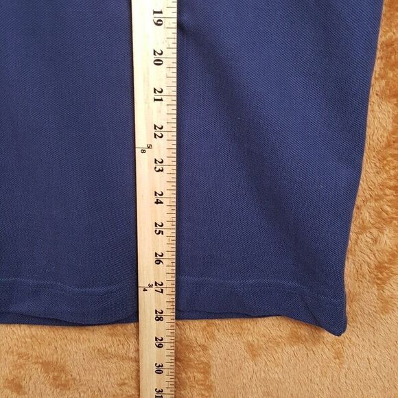 JW ANDERSON Mens Shirt Large Navy Polo Embroidered Anchor Patch Logo $250 - Picture 8 of 9